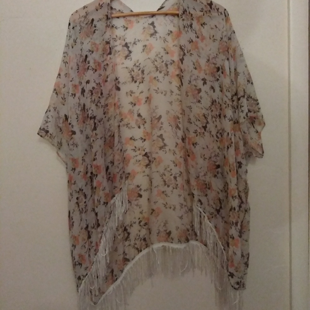 SOLD on MERC. Floral kimono